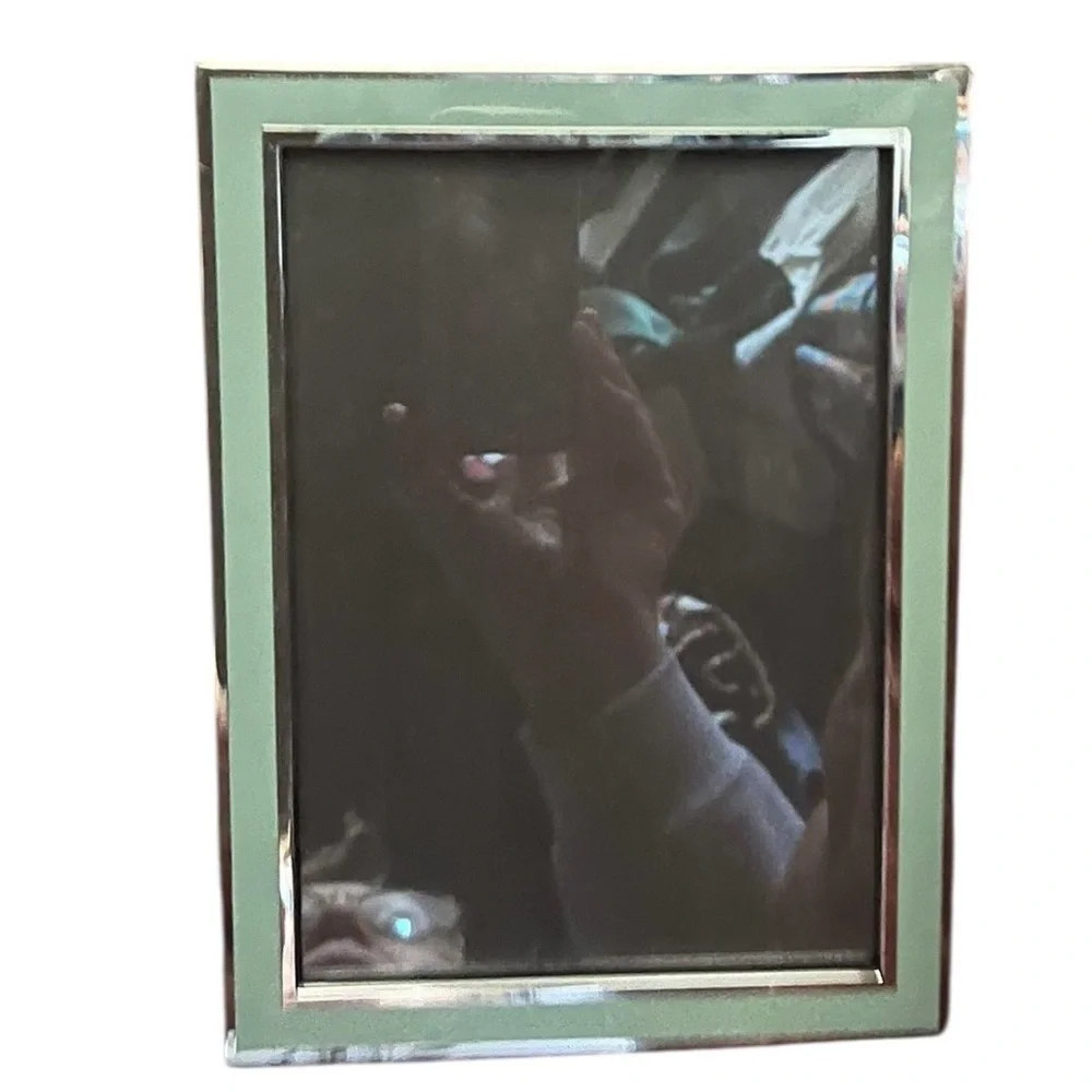 Restoration Hardware Silver Sage Greenwich 5x7 photo Frame Minimalist sleek gift